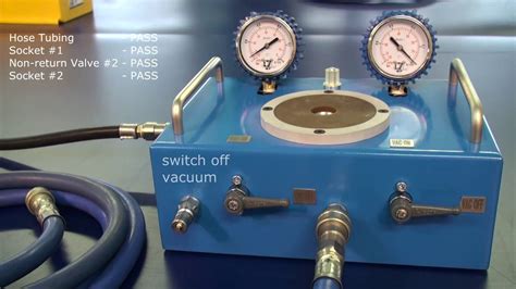 vacuum test pump up to 15 psi but drops quickly|vacuum pump performance test.